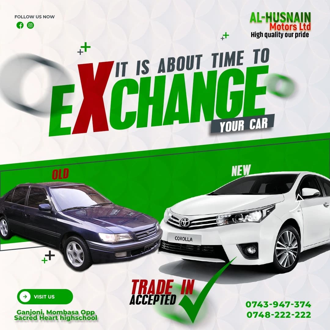 Trade in your current vehicle with Al-Husnain Motors